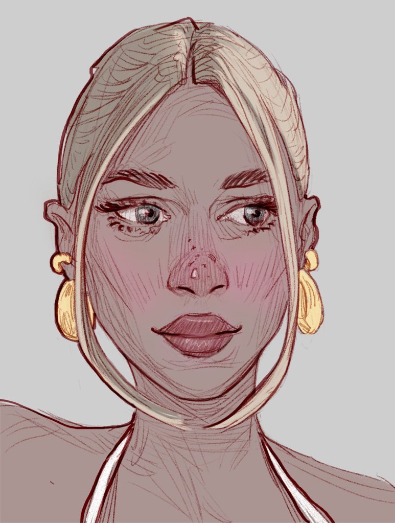 Portrait drawn by Neli Chaneva after the 100 days, 100 portraits challenge
