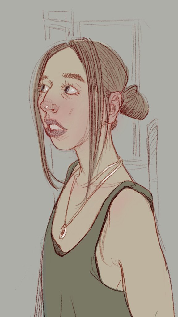 Portrait drawn by Neli Chaneva after the 100 days, 100 portraits challenge