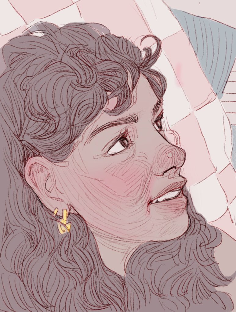 Portrait drawn by Neli Chaneva after the 100 days, 100 portraits challenge