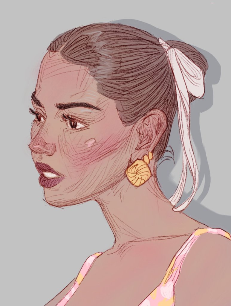 Portrait drawn by Neli Chaneva after the 100 days, 100 portraits challenge