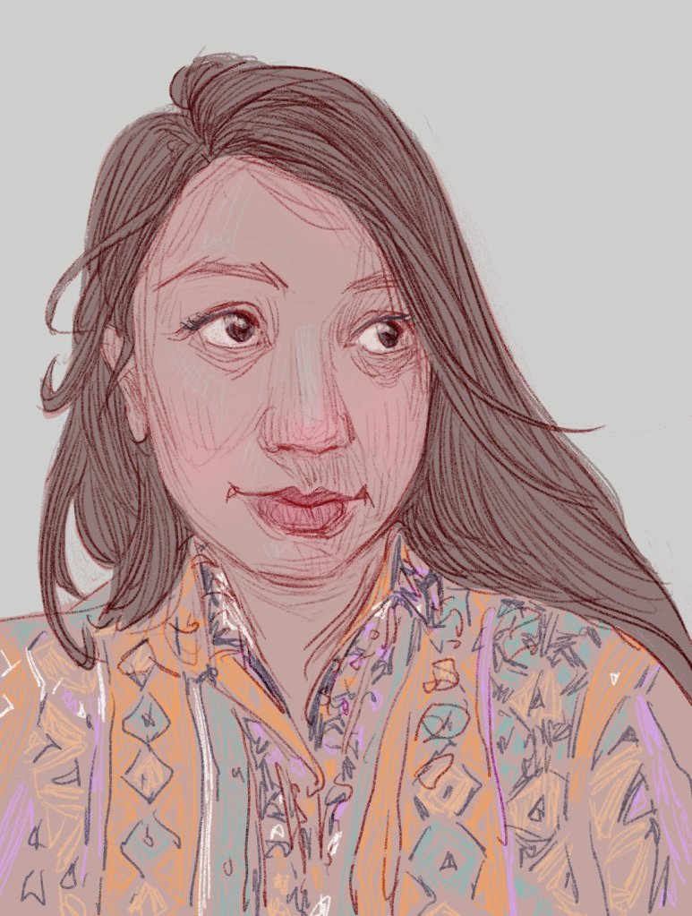 Portrait drawn by Neli Chaneva after the 100 days, 100 portraits challenge