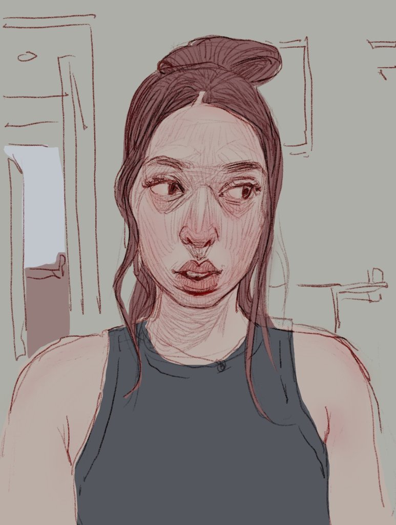 Portrait drawn by Neli Chaneva after the 100 days, 100 portraits challenge