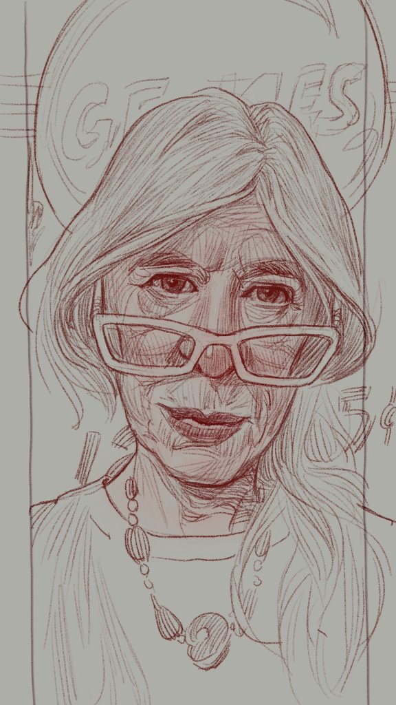 Portrait drawn by Neli Chaneva after the 100 days, 100 portraits challenge